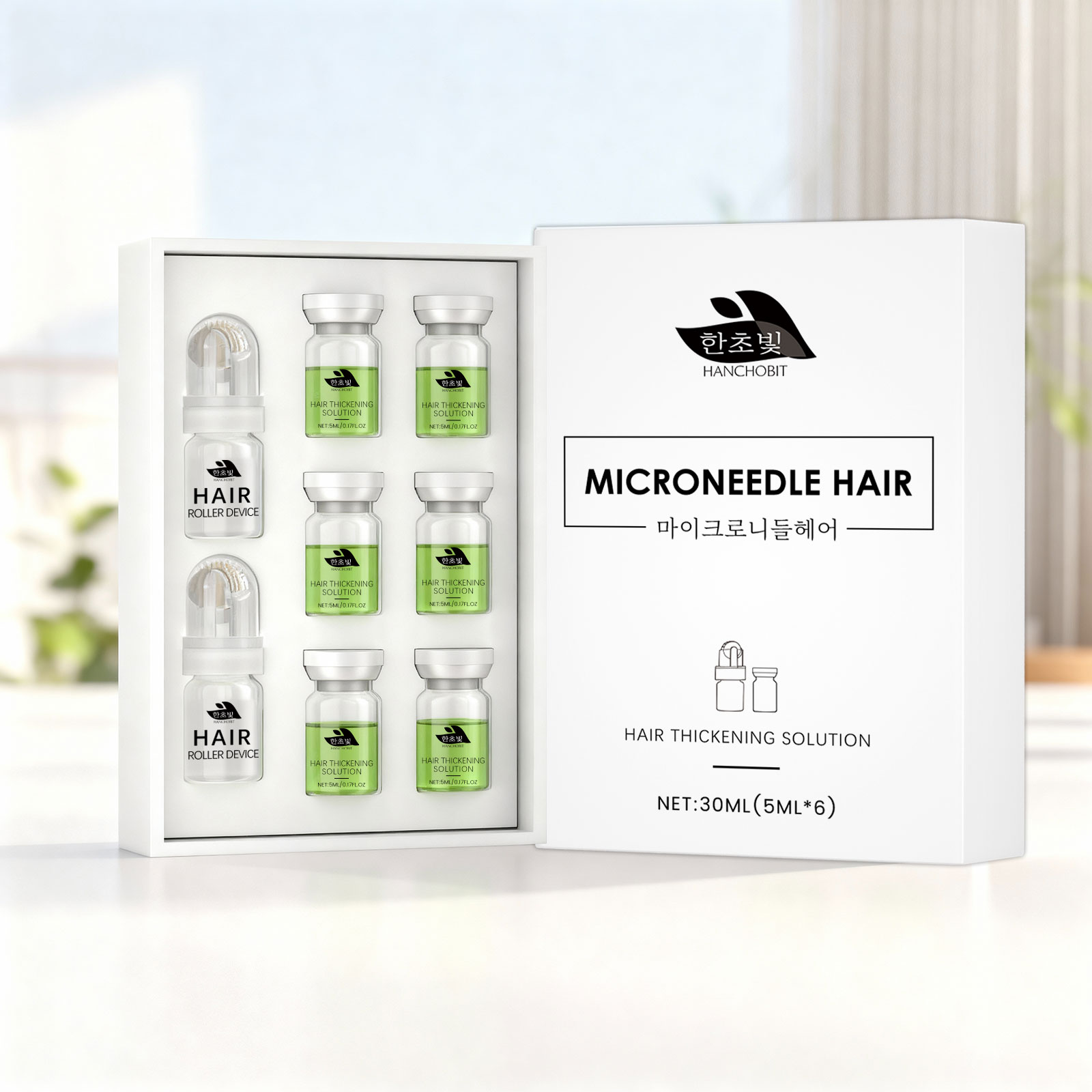 Hair Care Korea - 韓国アンプルエッセンス育毛剤、速効性で髪を太く、より豊かな根元を強化し、脱毛を防ぐヘアケアセット