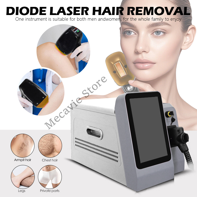 Hair Care Or Haircare - プロ仕様4波長ダイオードレーザー脱毛機2025 ポータブルソプラノチタン4000W脱毛器 ボディ＆フェイススキンケア用