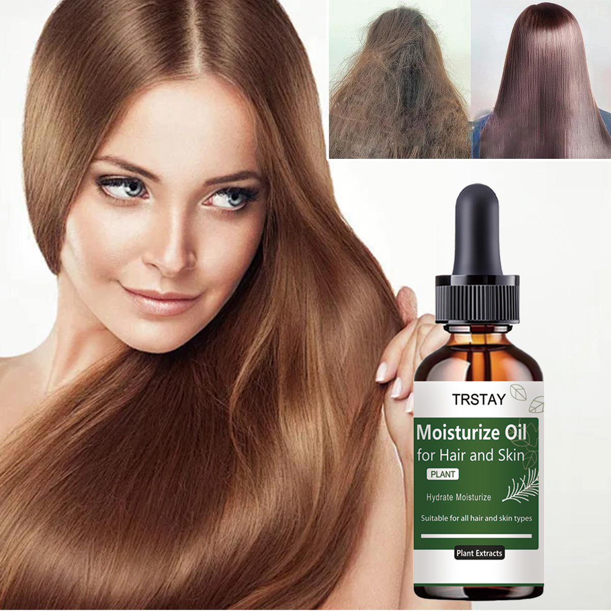 Rosemary Hair Oil - TRSTAY ローズマリー エッセンシャル オイル 髪と頭皮を強化 栄養を与える
