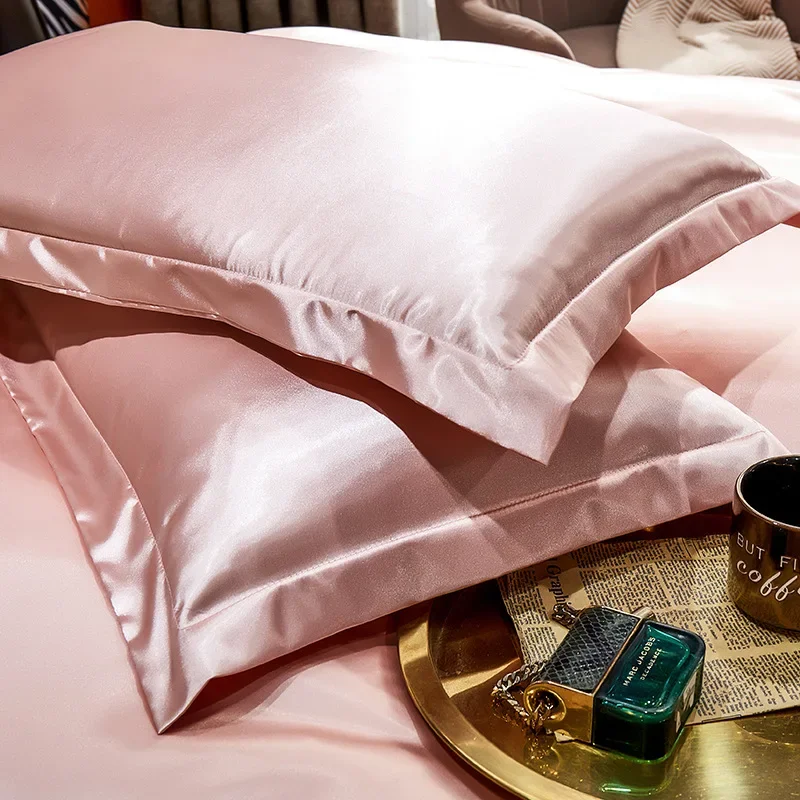 Satin Pillowcase Silk - 天然ベリー枕カバー,本物のシルク100%,枕カバー,2個