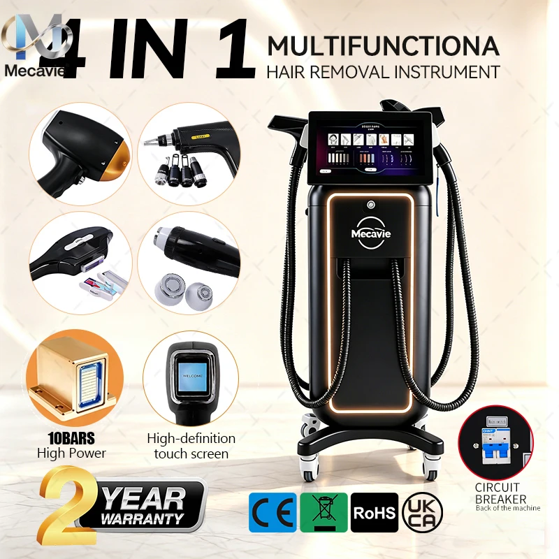 Hair Care Or Haircare - 4in1ハイパワーチタンアイスプラチナダイオード4波長レーザーND YAG無痛脱毛フェイシャルケア肌再生マシン