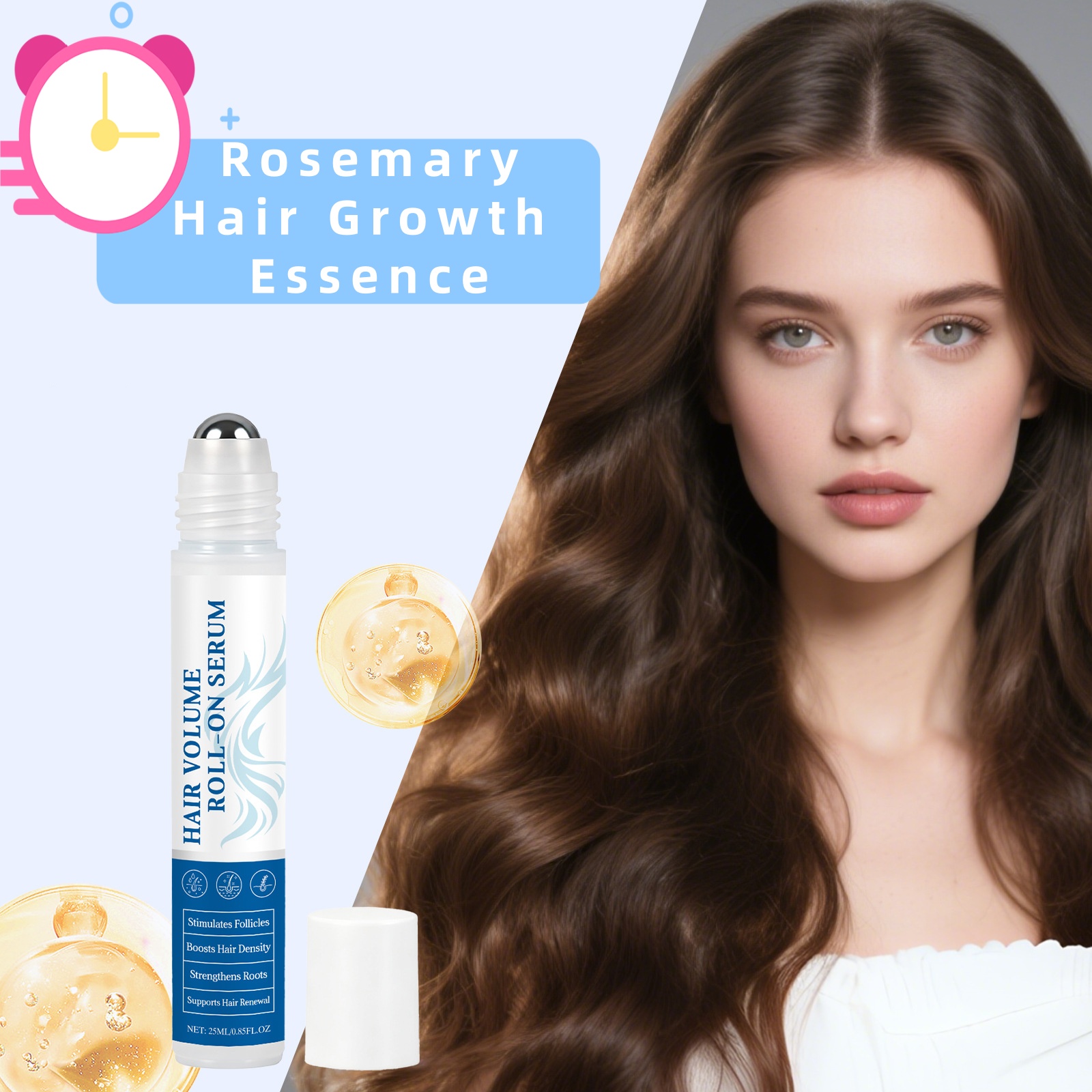 Rosemary Hair Oil - ローズマリー育毛エッセンスオイルコントロール 根元栄養補給 頭皮ダメージ修復 ツヤ出し効果 柔らかな髪へ導くヘアケアセラム