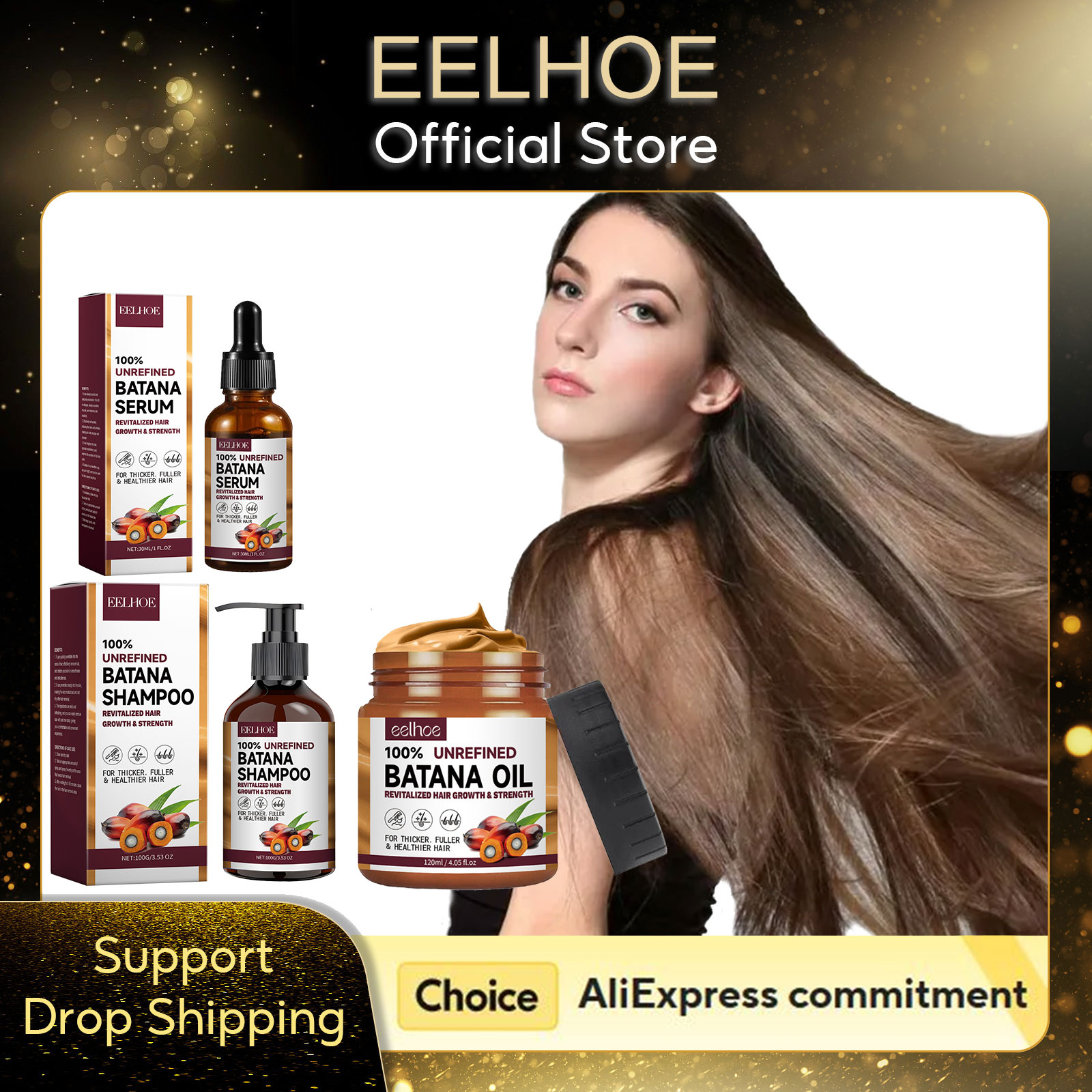 Hair Care Keratin Treatment - EELHOE 天然バタナオイル深い保湿滑らかな太い育毛シャンプーとコンディショナーダメージヘアケラチントリートメント