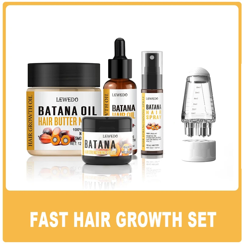 Hair Care Fragrance Essential Oil - LEWEDOバタナオイル育毛キット アフリカ産急速育毛バタナバターヘアマスク 育毛剤 薄毛対策 発毛促進トリートメントセラム