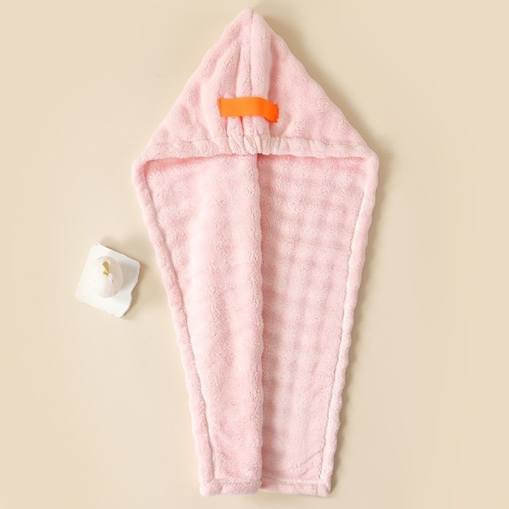Hair Turban Towel - マイクロファイバー速乾ヘアドライタオル超吸収性特大バスルーム女性用ターバン伸縮性バンド付き厚手