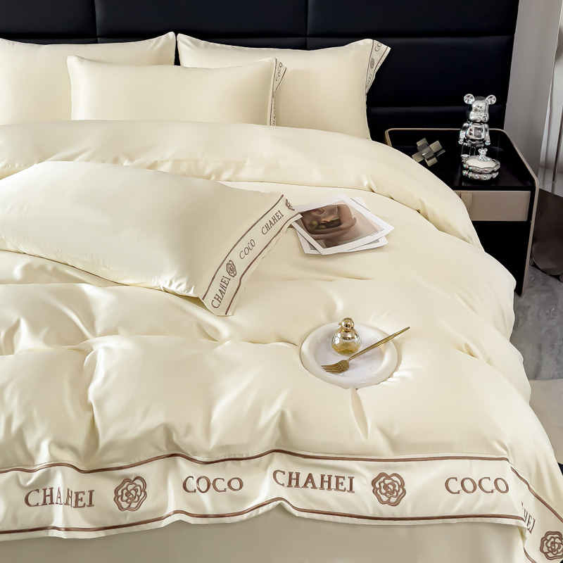 Satin Pillowcase Silk - シルクサテン寝具セット,柔らかな軽量掛け布団,ポリエステルカバー,ホテル用,シルキーな寝具セット,ホワイト,クイーン