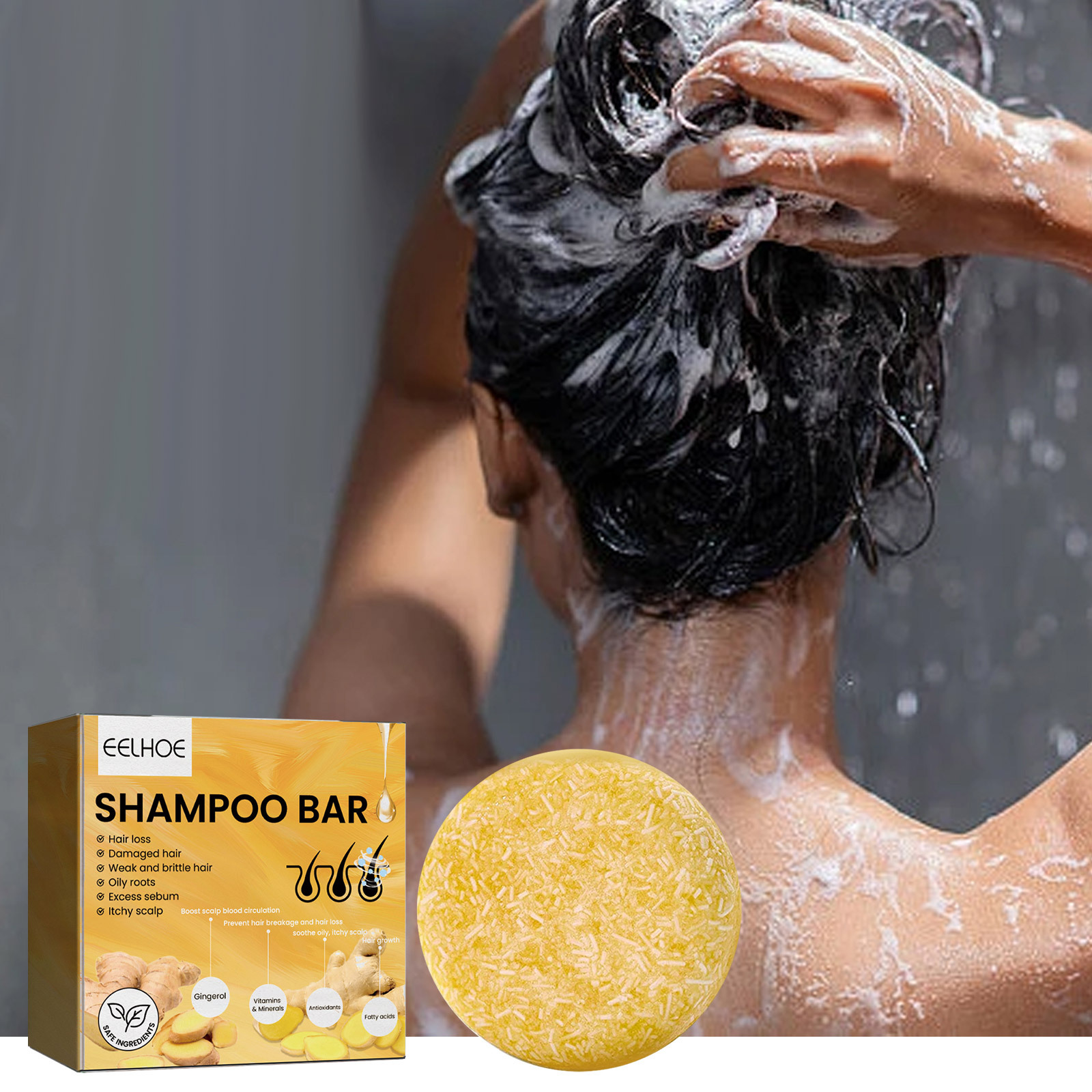 天然生姜ヘアシャンプーバー 根元強化 脱毛減少 抗破損性 サ - Hair Care Nature のレビューと価格