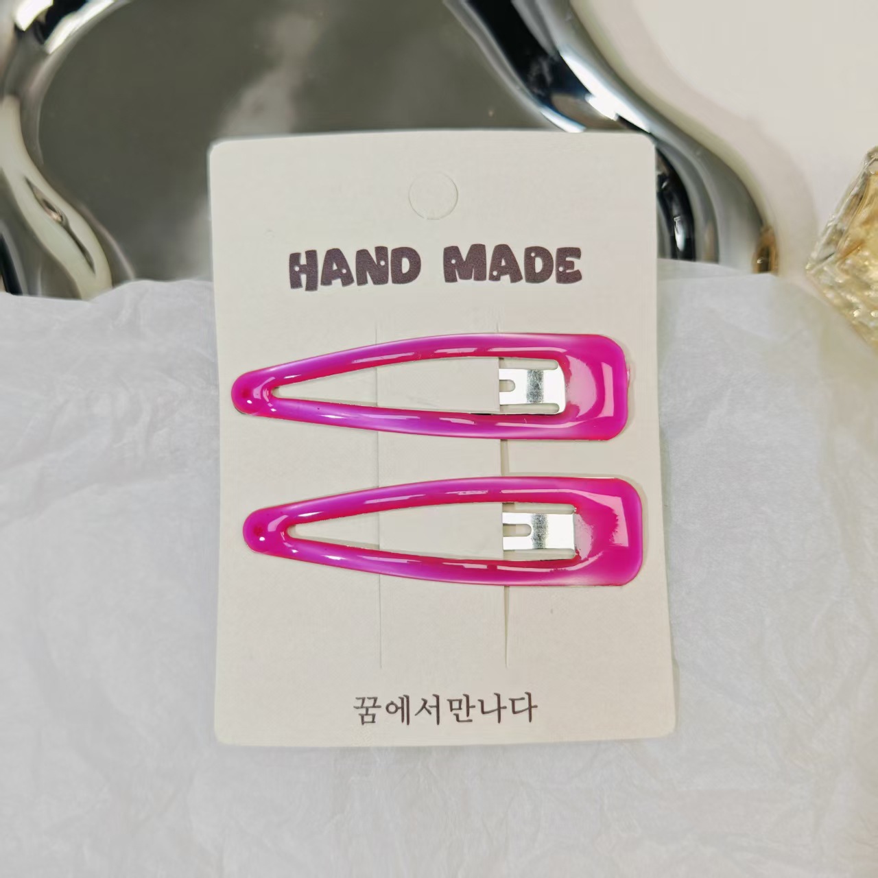 韓国の新しいカラードリップオイル水滴BBクリップ前髪用、新し - Hair Care Korea のレビューと価格