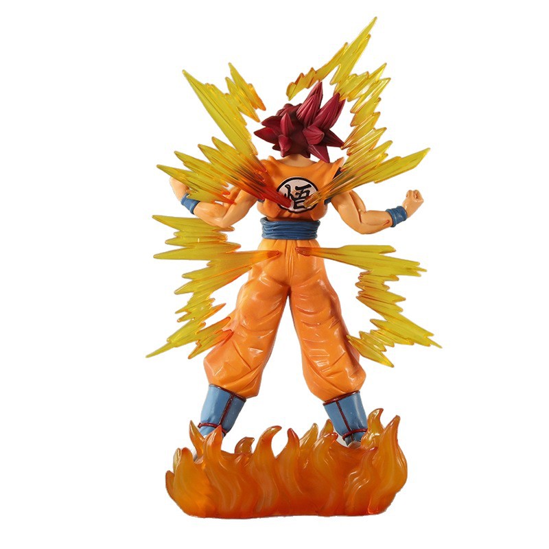 ドラゴンボール超サイヤ人ゴッド孫悟空赤髪オーラフィギュアアニ - Hair Care Gift のレビューと価格