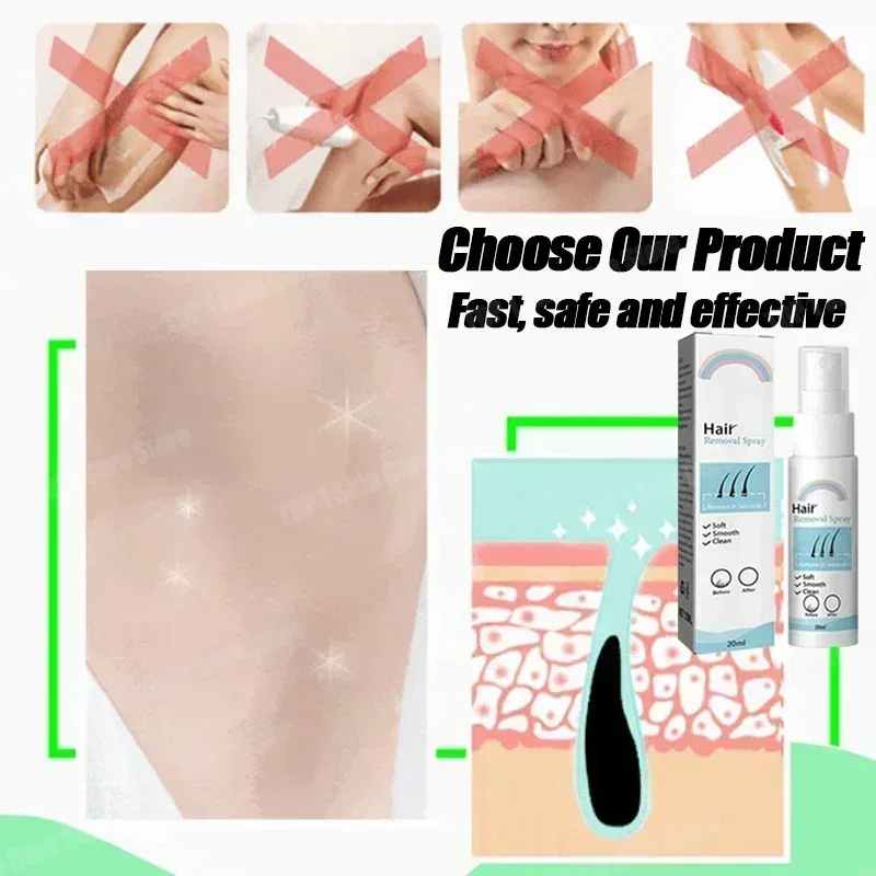 脱毛スプレー 強力な除毛効果 健康的で痛みのない脱毛抑制剤  - Hair Care Korea のレビューと価格