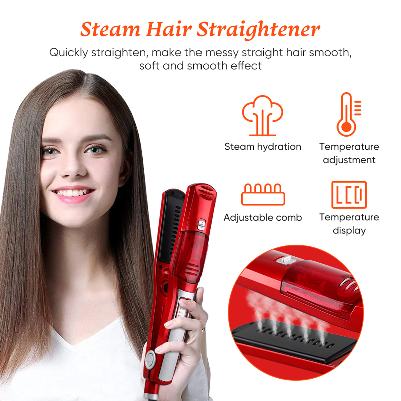 越境販売 スチームケア機能付き電気ヘアアイロン クリップ式  - Hair Care Order のレビューと価格