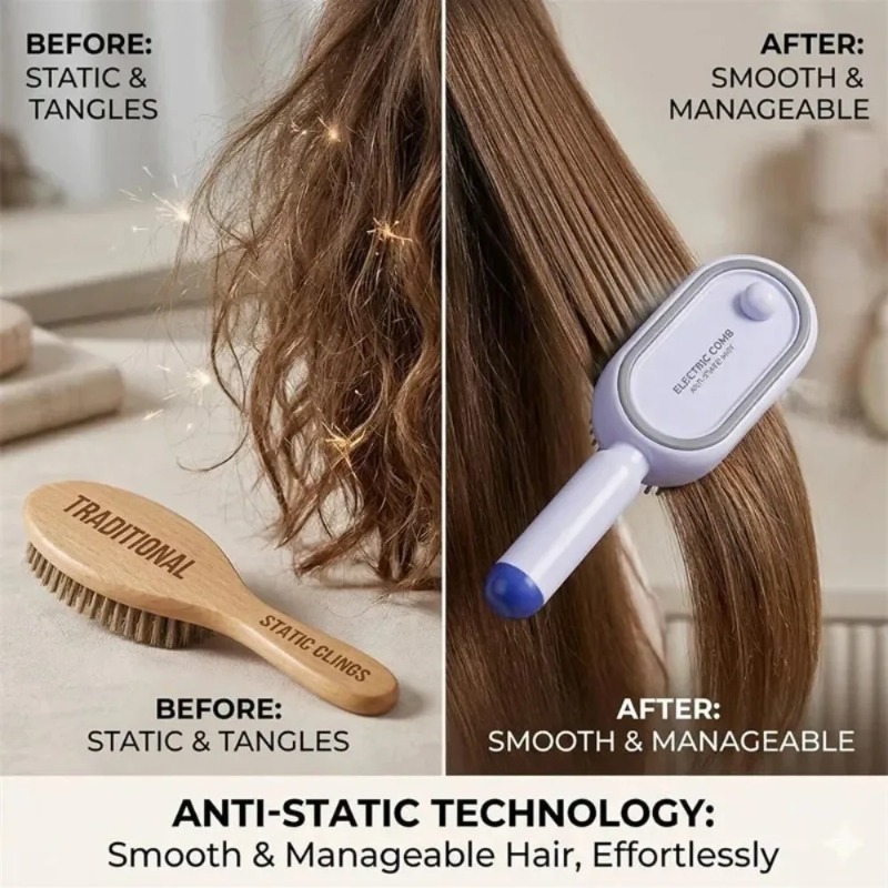 多機能マッサージコーム、電動スプレーエアクッション頭皮マッサ - Hair Care Gift のレビューと価格