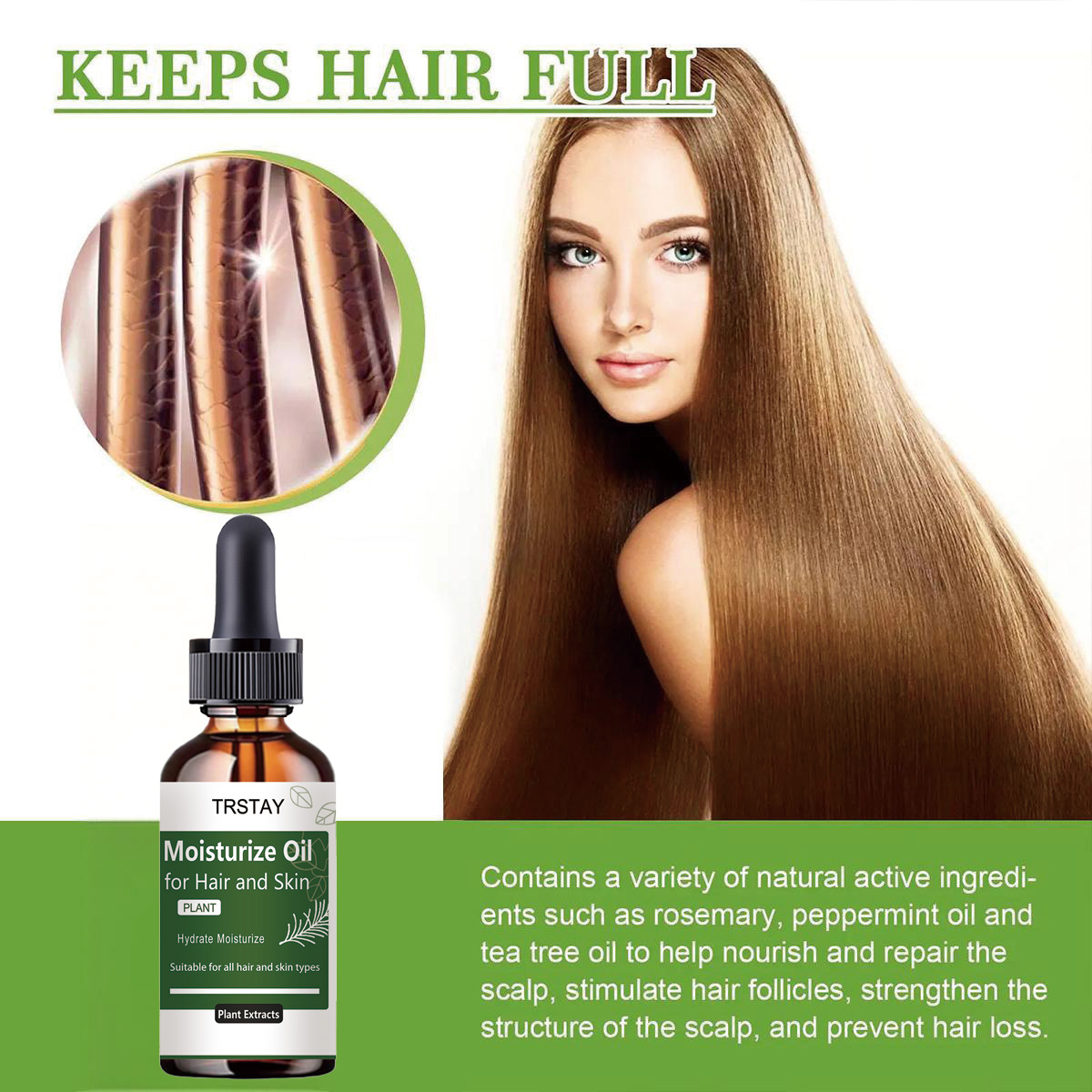 TRSTAY ローズマリー エッセンシャル オイル 髪と頭皮 - Rosemary Hair Oil のレビューと価格