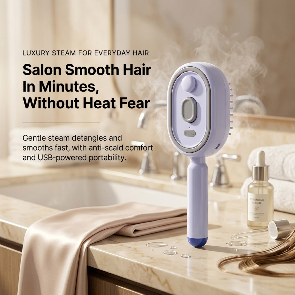 電動セルフクリーニングヘアコーム エアクッションスプレー エ - Hair Care Gift のレビューと価格