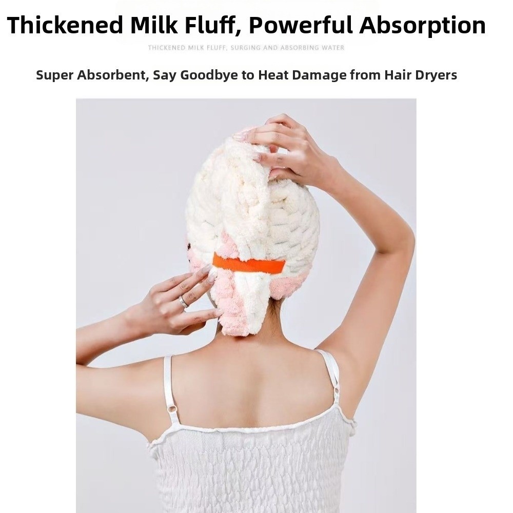 再利用可能な特大速乾ヘアタオル、幅広のつば付き、柔らかく超吸 - Hair Turban Towel のレビューと価格