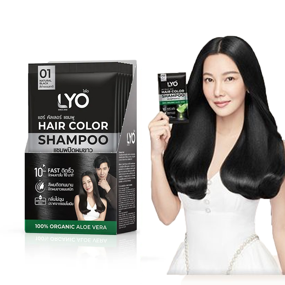 Lyo-天然植物の染毛剤とシャンプーのボトル,栄養のあるケア - Hair Care Nature のレビューと価格