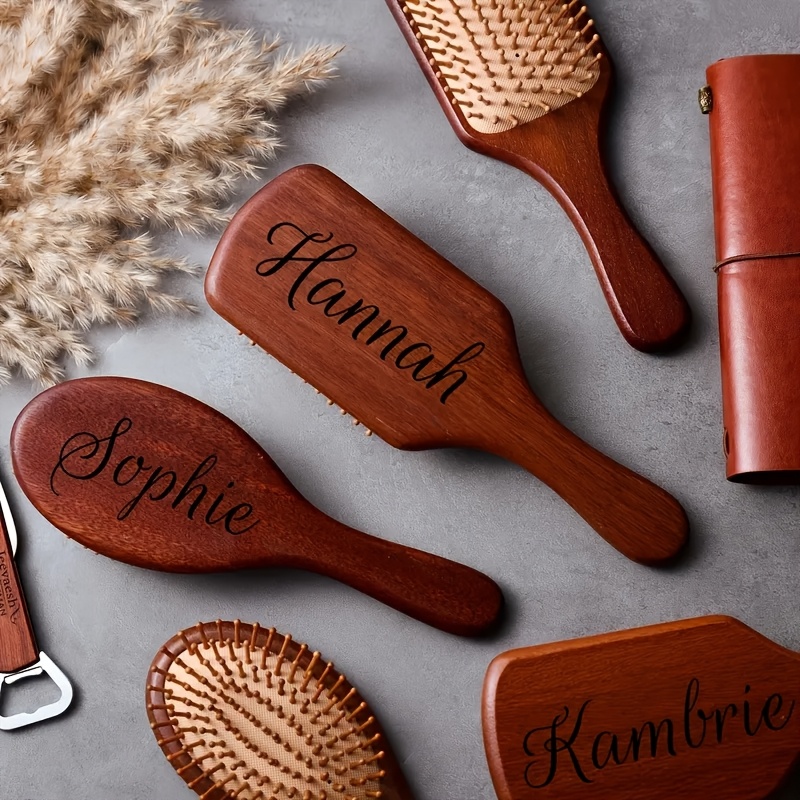 彫刻名白檀ヘアコーム - 中毛、帯電防止、マッサージドライヘ - Hair Care Gift のレビューと価格