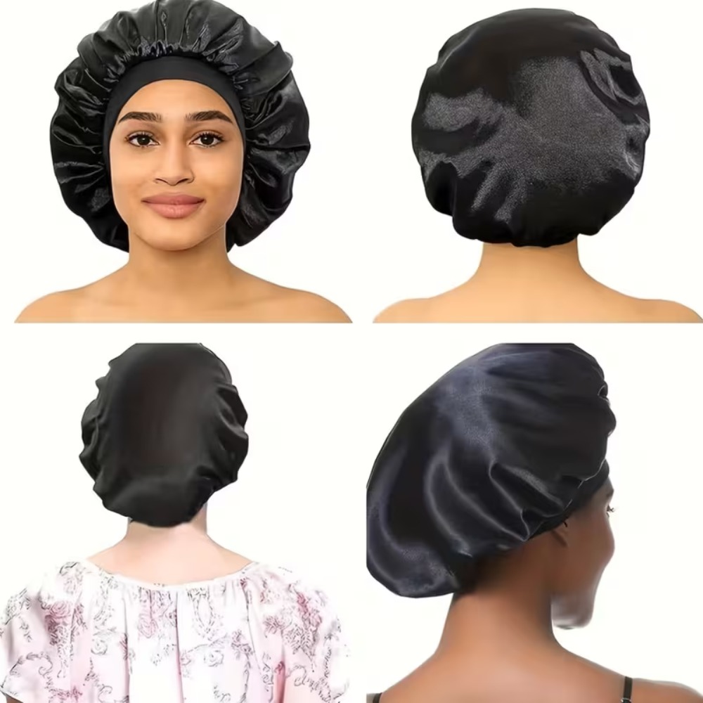    サテンボンネット睡眠アイマスクセット、幅広ゴムバンド - Hair Care Hair Mask のレビューと価格