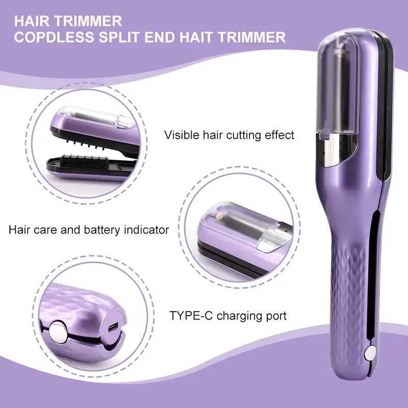 充電式コードレススプリットヘアトリマー、ダメージヘアを除去、 - Hair Care Gift のレビューと価格