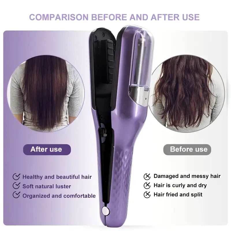 充電式コードレススプリットヘアトリマー、ダメージヘアを除去、 - Hair Care Gift のレビューと価格