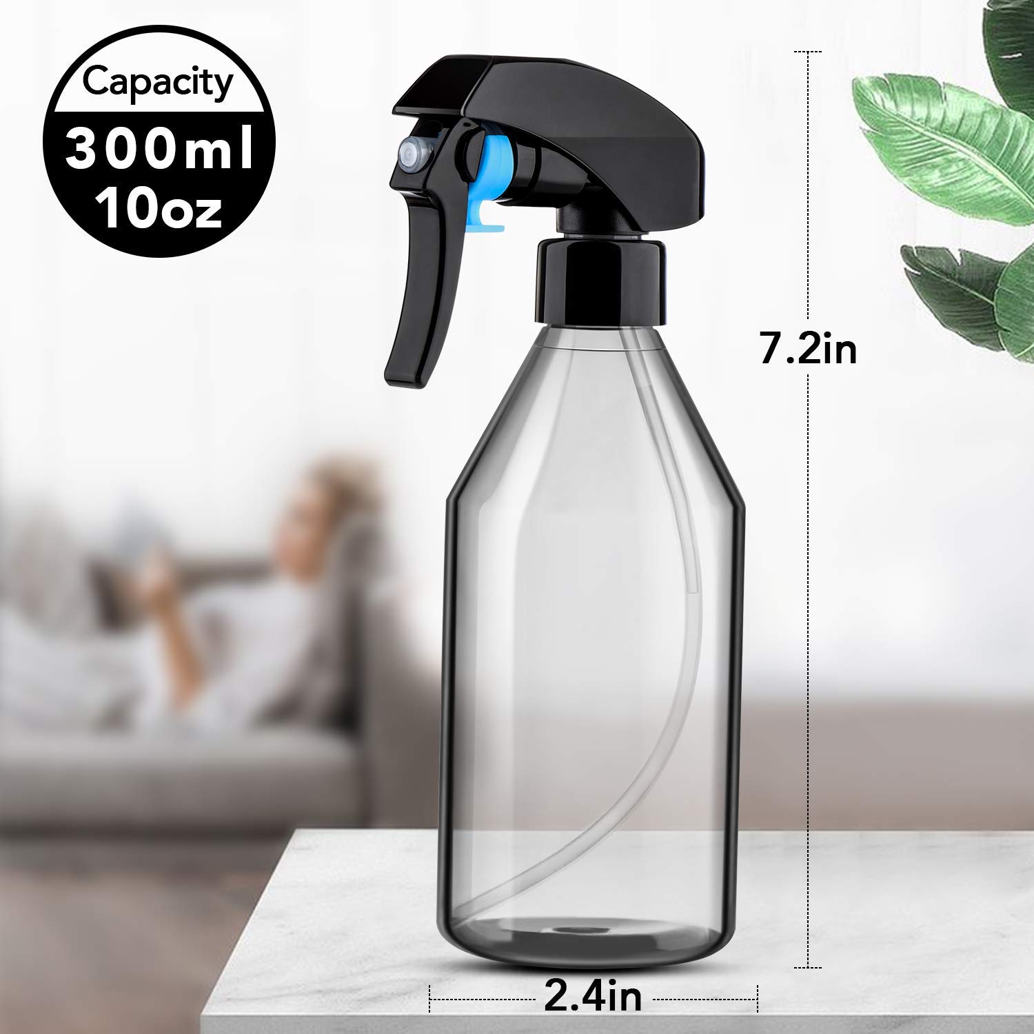 3パックスプレーボトル、10オンスプラスチックスプレーボトル - Hair Care Or Haircare のレビューと価格