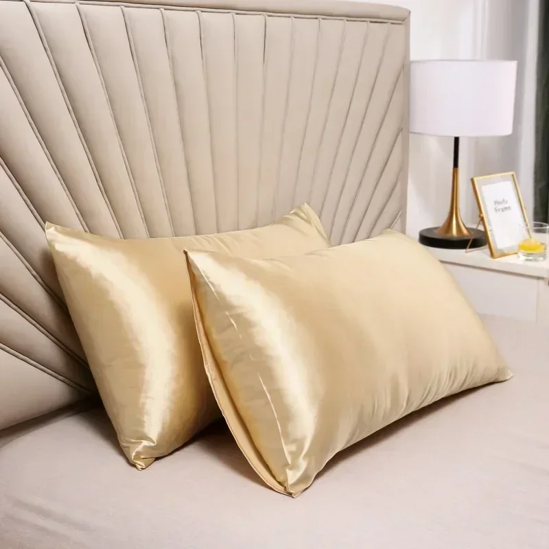 100% シルク枕カバー枕カバーシルキーサテンヘアビューティ - Satin Pillowcase Silk のレビューと価格