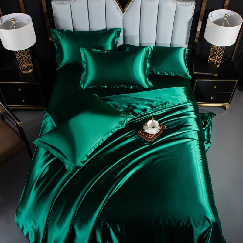 高級100%純粋桑絹寝具セット ダブル ソリッドシルク ポリ - Satin Pillowcase Silk のレビューと価格