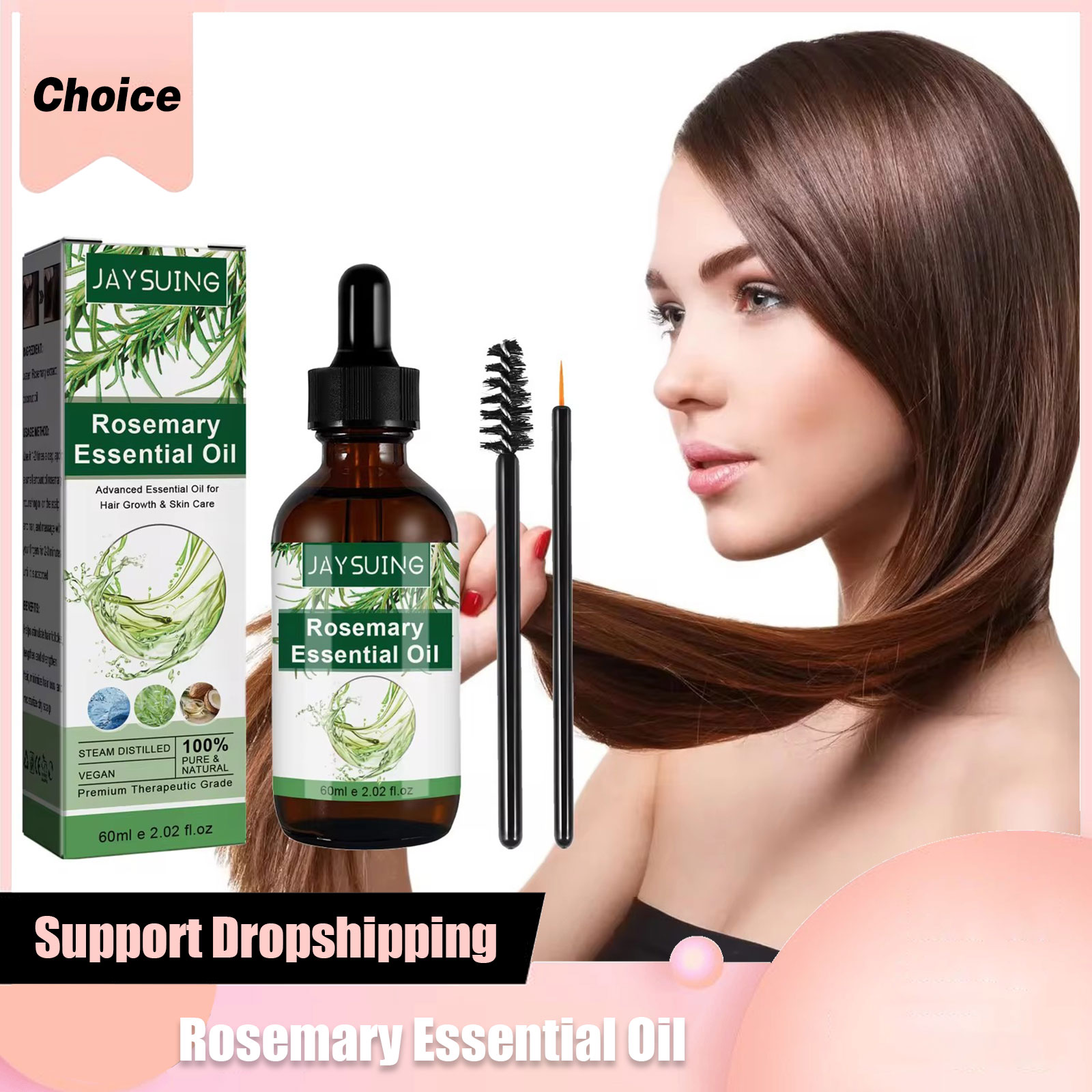 ローズマリーエッセンシャルオイル育毛頭皮ダメージ治療ハゲ栄養 - Rosemary Hair Oil のレビューと価格