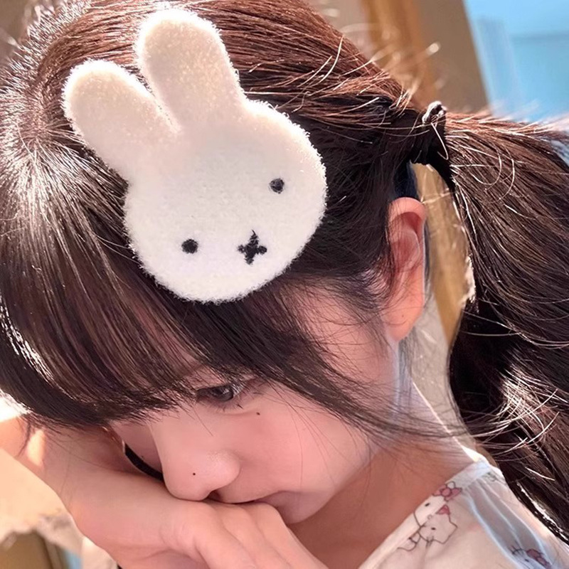 新しいミッフィーウサギのベルクロヘアステッカー、ヘアアクセサ - Clip In Hair Piece のレビューと価格