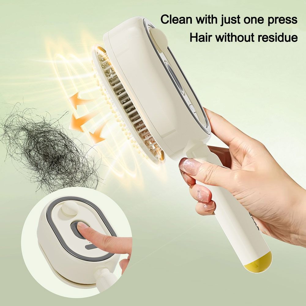 新しい電気ヘアケアスプレーマッサージコーム帯電防止セルフクリ - Hair Care Gift のレビューと価格