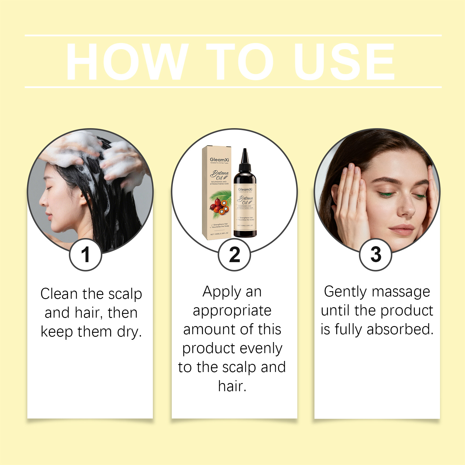 バタナヘアエッセンシャルオイル 髪根強化 脱毛防止 シルキー - Hair Care Nature のレビューと価格