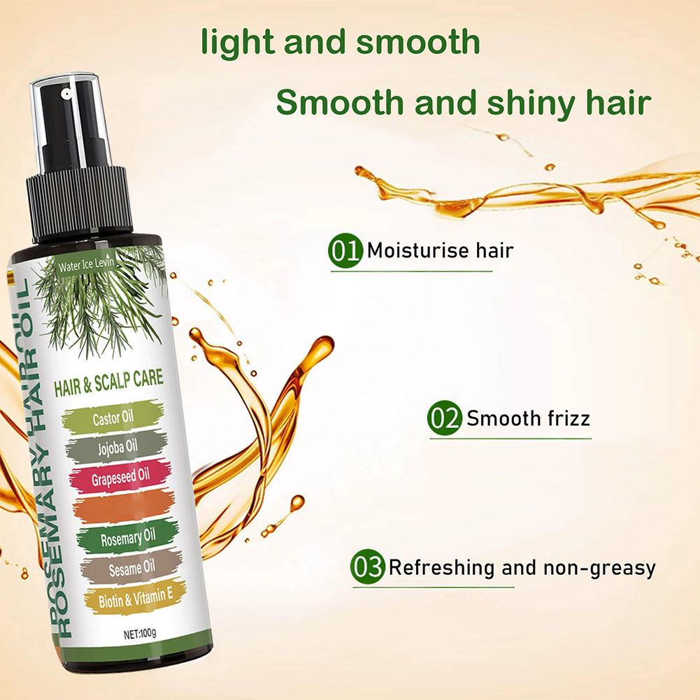 100 グラムローズマリーオイル頭皮集中エッセンスケアダメー - Rosemary Hair Oil のレビューと価格