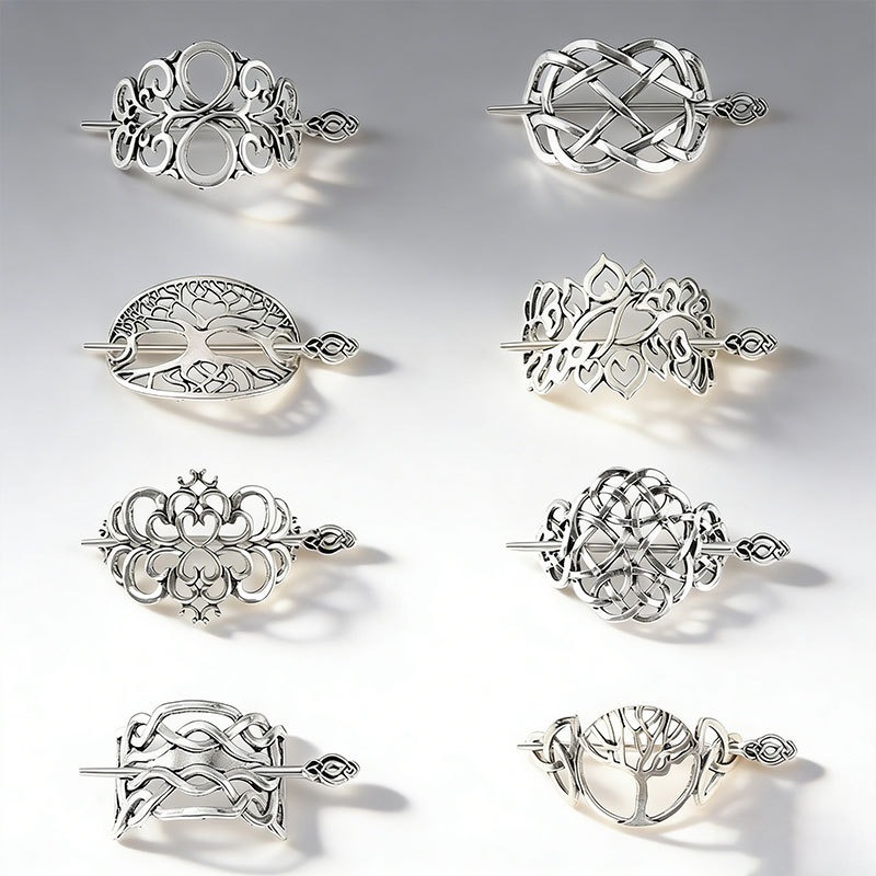 24個入り パーソナライズされたバイキングケルトスタイル中空 - Clip In Hair Piece のレビューと価格