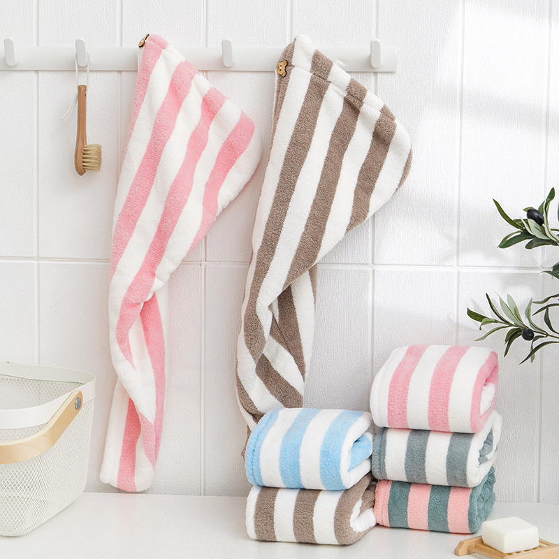 ドライヘアタオル マイクロファイバー コーラルベルベット ス - Hair Turban Towel のレビューと価格