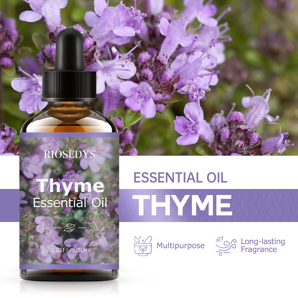 タイムのエッセンシャルオイルは、花のような香りが特徴で、アロ - Hair Care Fragrance Essential Oil のレビューと価格