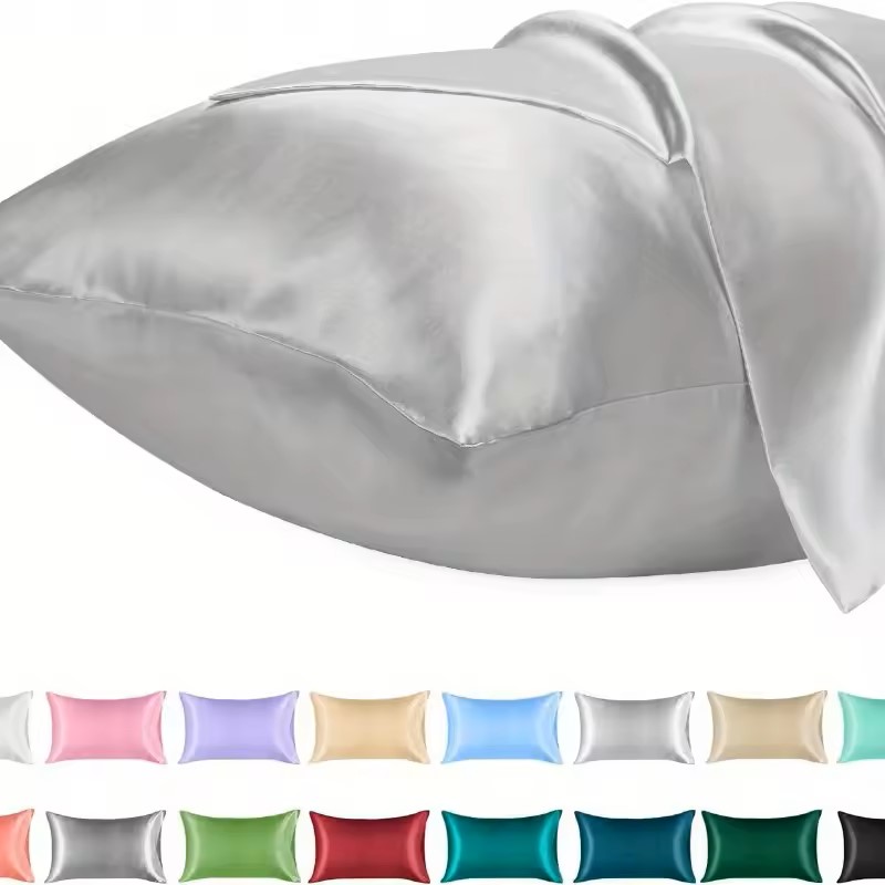 1枚入りサテン枕カバー、髪に優しいシルクのような肌触り、滑ら - Satin Pillowcase Silk のレビューと価格