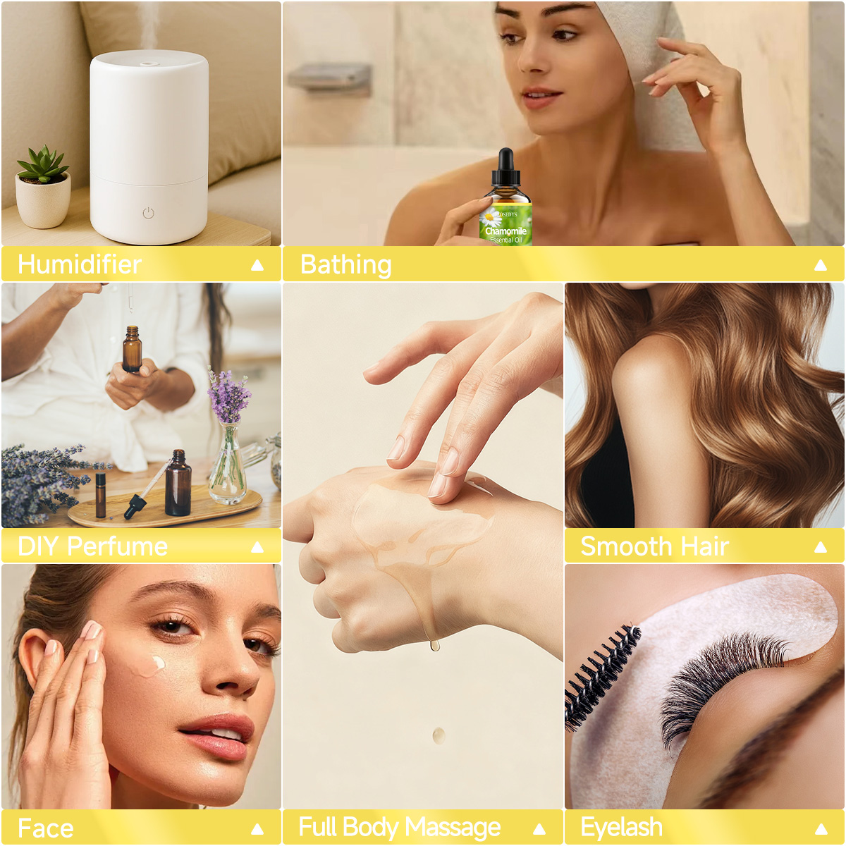 カモミールエッセンシャルオイルは天然の香りで、ボディマッサー - Hair Care Fragrance Essential Oil のレビューと価格