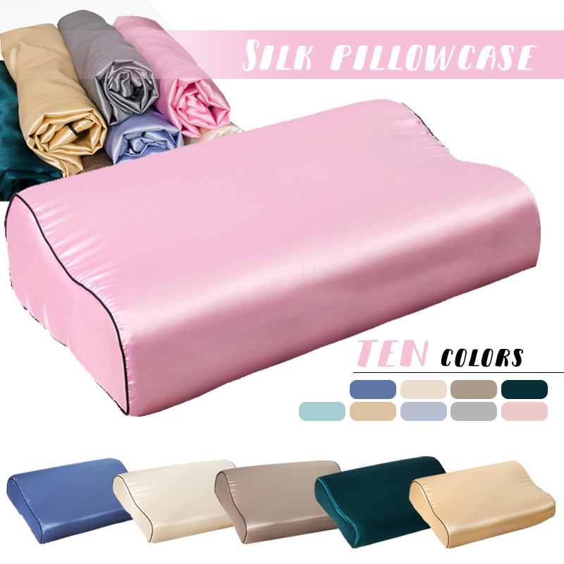 模造シルクサテンラテックス枕カバー、髪と肌に優しい、肌に優し - Satin Pillowcase Silk のレビューと価格