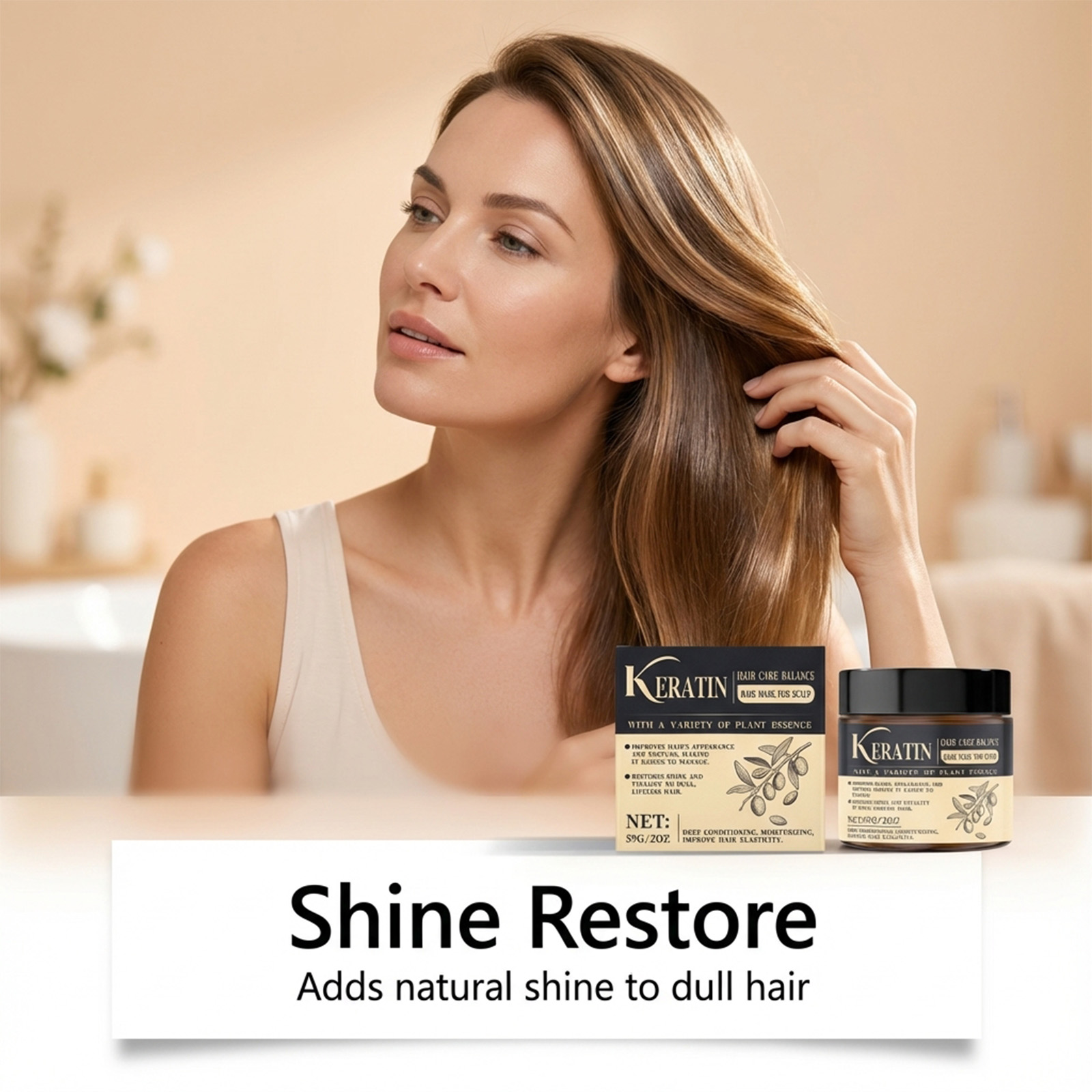 マジックケラチンヘアマスク ダメージ・縮れ毛・枝毛用 瞬間保 - Hair Care Keratin Treatment のレビューと価格