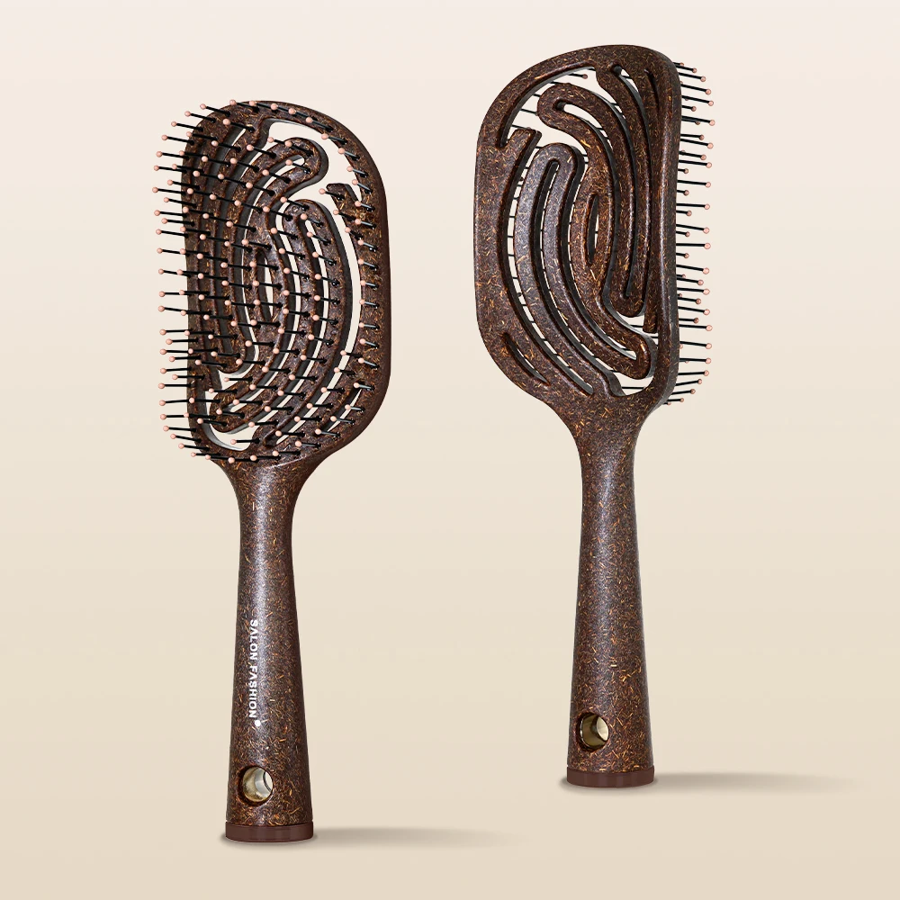ヘアマッサージコーム毛先ナイロンヘアブラシ巻き毛のもつれ解消 - Hair Care Gift のレビューと価格
